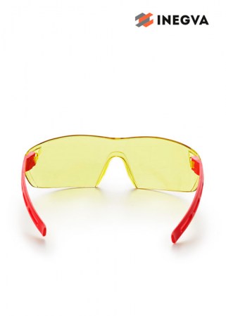 Очки защитные открытые ASPECT, ASPECT VISION, ASPECT UltraVISION, янтарные с поликарбонатной линзой, TM INEGVA (22)