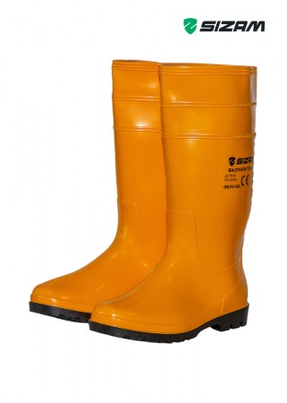 Сапоги BALTIMORE YELLOW  из ПВХ желтые с черной подошвой из ПВХ - вид спереди
