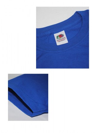Футболка Fruit Of The Loom SUPER PREMIUM T 610440 - крупный план воротника и рукава